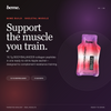 BeMe BUILD liquid collagen sachet for lean muscle support alongside resistance training