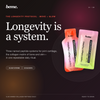 BeMe Longevity Protocol with MOVE and GLOW liquid collagen sachets for joint cartilage, bone matrix and skin