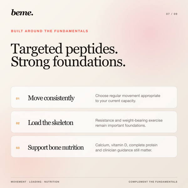 Movement, resistance exercise and nutrition foundations with BeMe MOVE