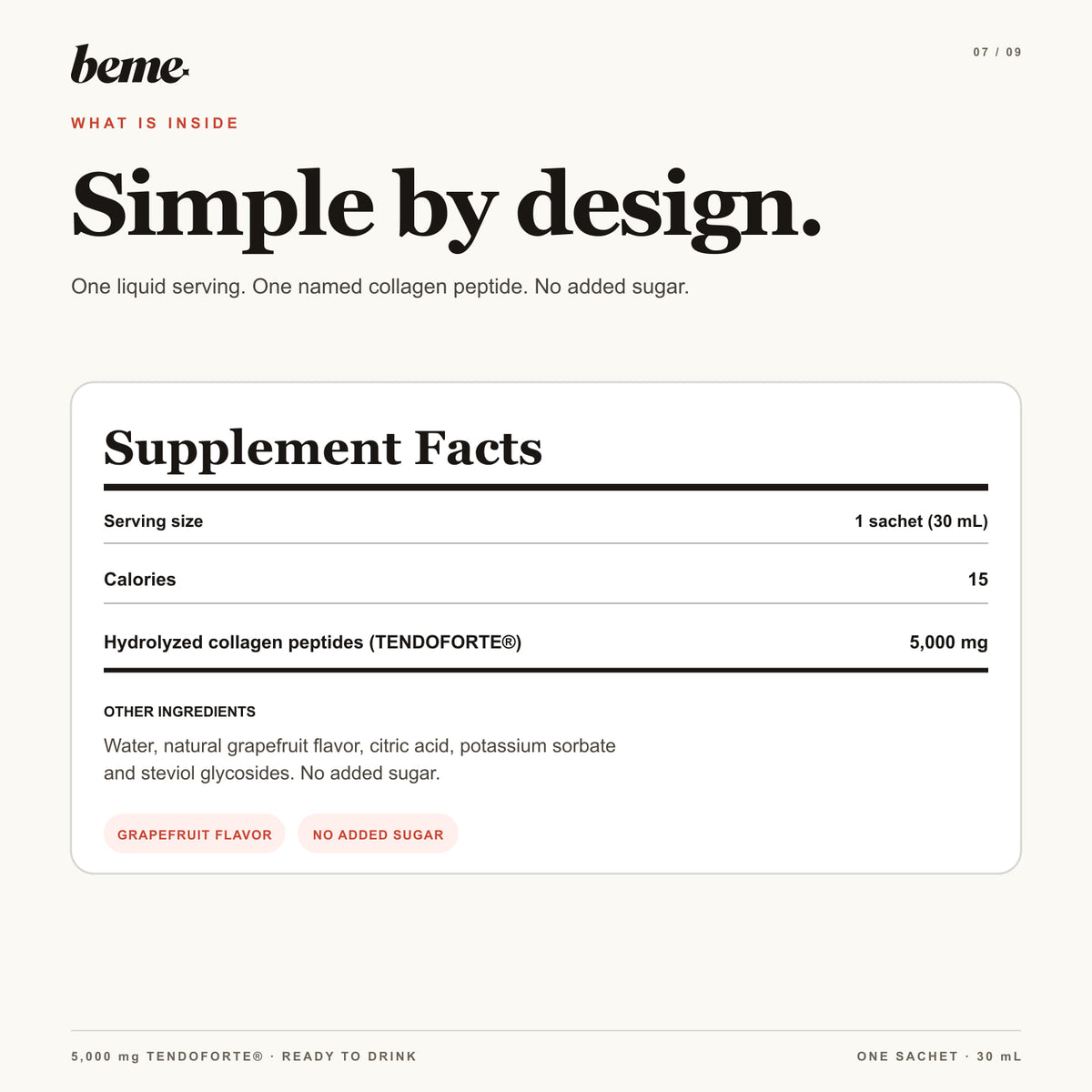 BeMe PROTECT Supplement Facts and ingredients